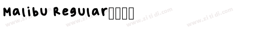 Malibu Regular字体转换